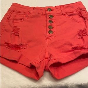 Hot pink shorts